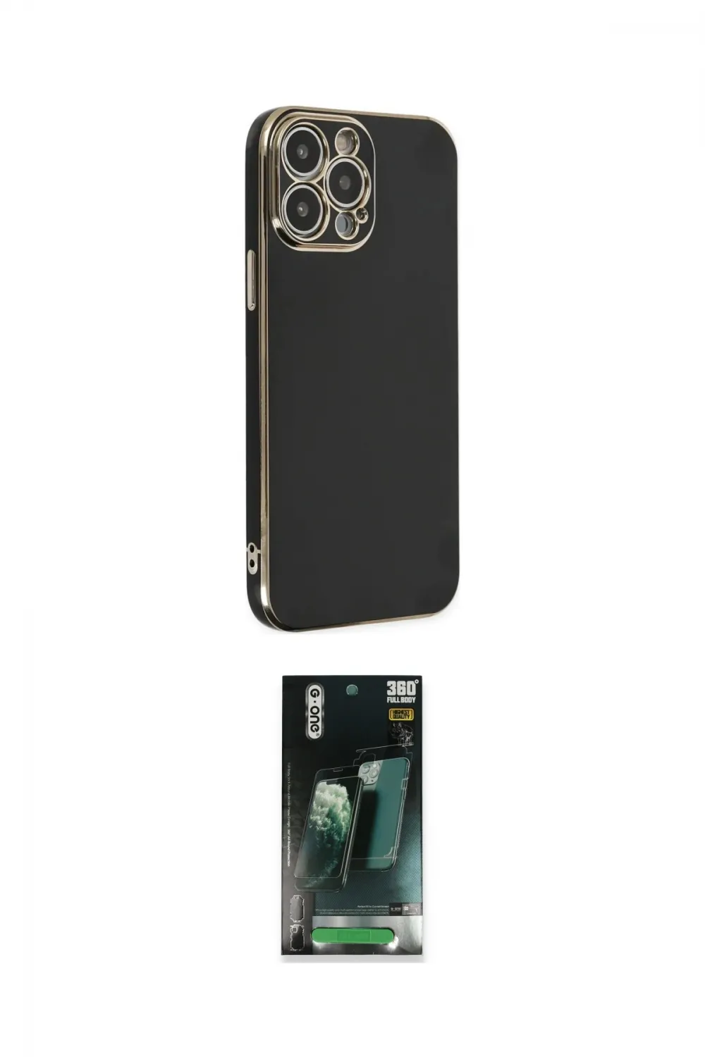 ieg™ iPhone 14 Pro Max Kılıf Yankı Serisi - Şeffaf 360 Full Body Arka Koruyucu