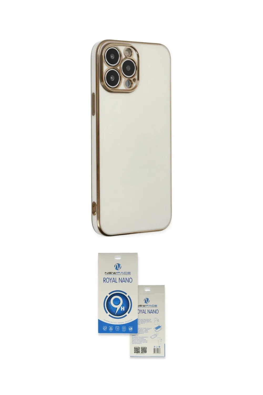 ieg™ iPhone 14 Pro Max Kılıf Yankı Serisi - Şeffaf Royal Nano Ekran Koruyucu