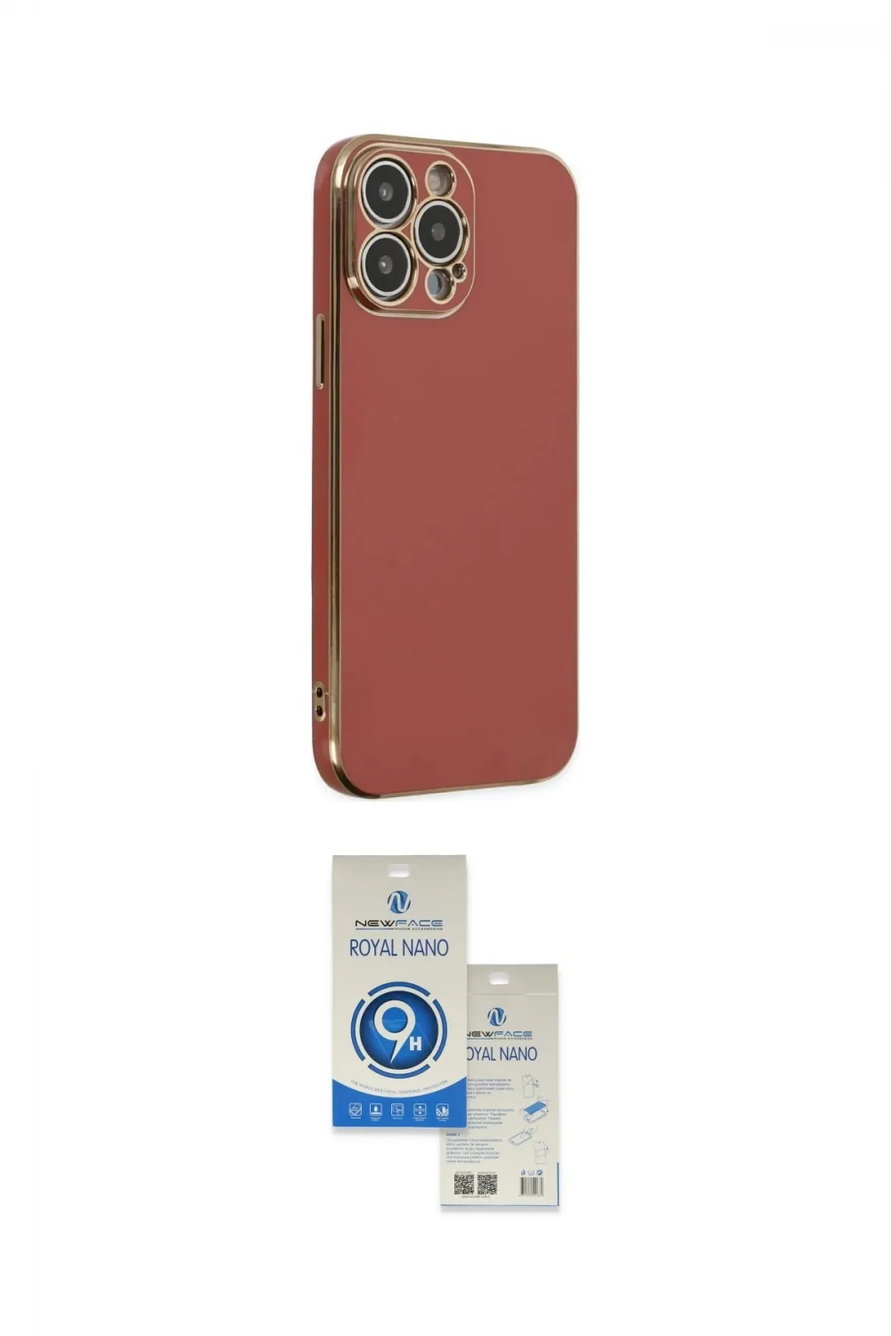 ieg™ iPhone 14 Pro Max Kılıf Yankı Serisi - Şeffaf Royal Nano Ekran Koruyucu