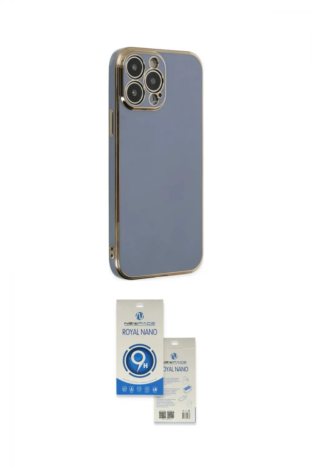 ieg™ iPhone 14 Pro Max Kılıf Yankı Serisi - Şeffaf Royal Nano Ekran Koruyucu