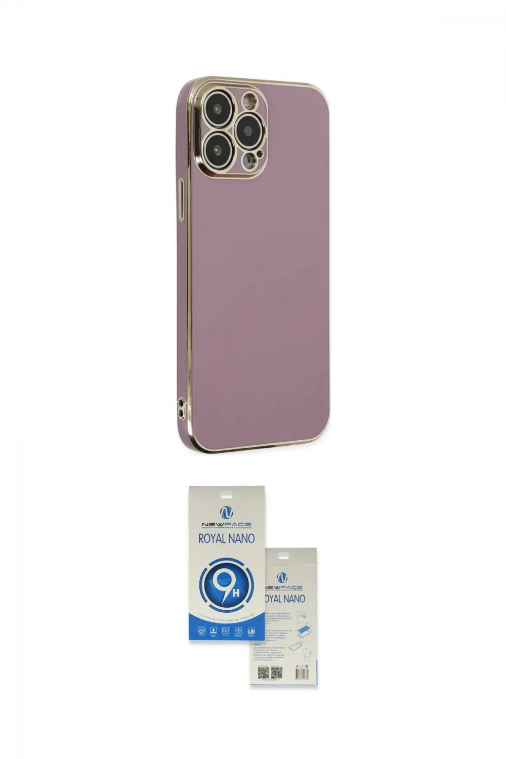 ieg™ iPhone 14 Pro Max Kılıf Yankı Serisi - Şeffaf Royal Nano Ekran Koruyucu
