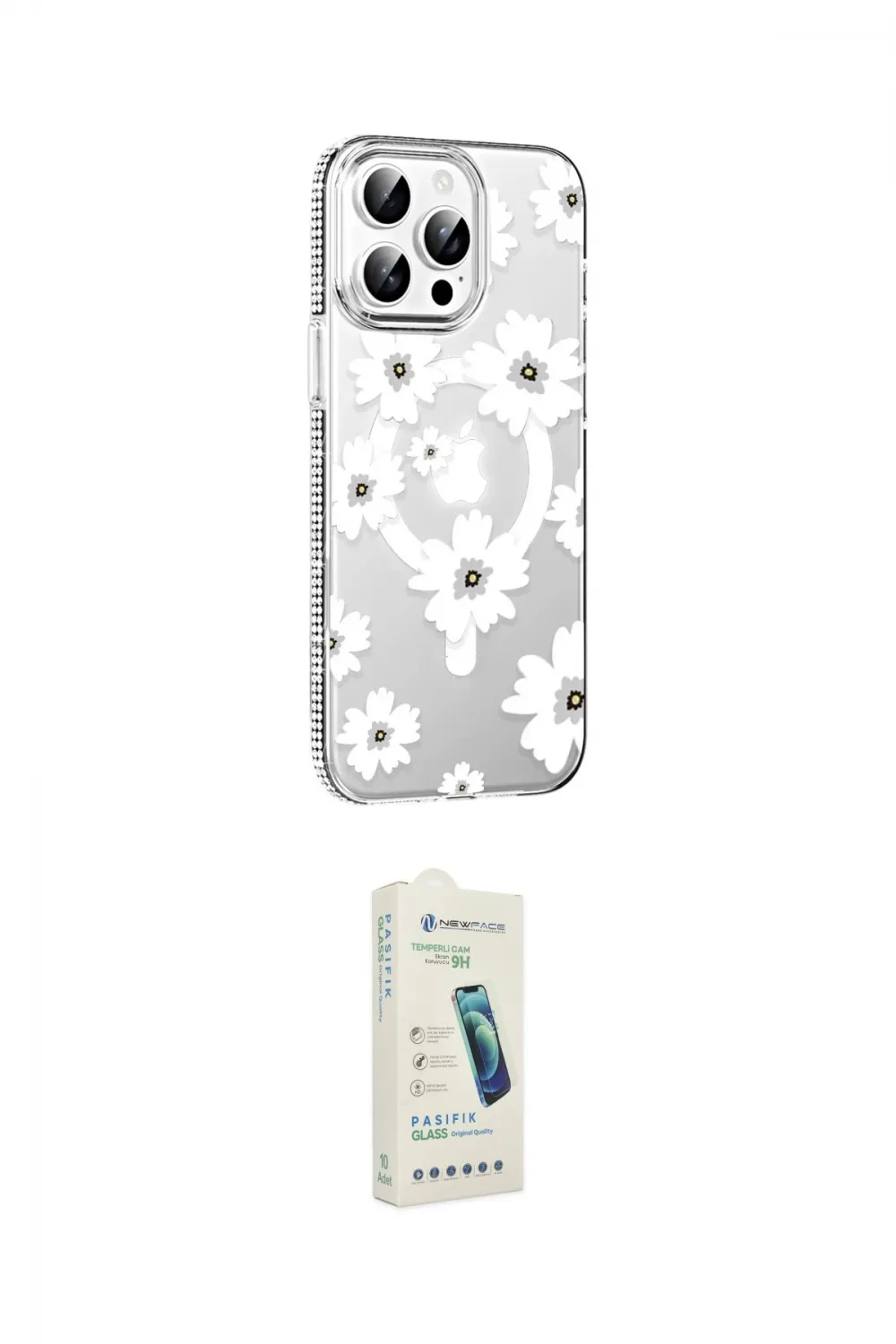 ieg™ iPhone 14 Pro Max Kılıf Yörünge Işık Prime - Şeffaf Pasifik Cam Ekran Koruyucu