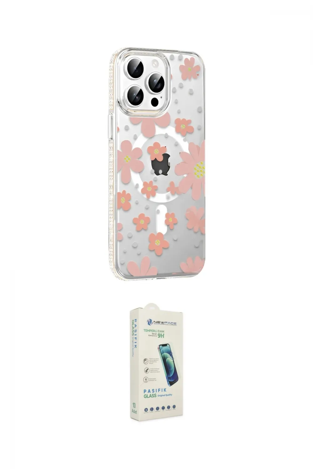 ieg™ iPhone 14 Pro Max Kılıf Yörünge Işık Prime - Şeffaf Pasifik Cam Ekran Koruyucu
