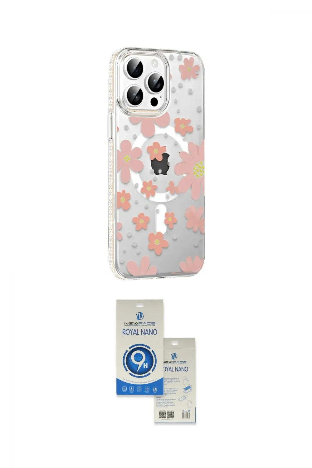 ieg™ iPhone 14 Pro Max Kılıf Yörünge Işık Prime - Şeffaf Royal Nano Ekran Koruyucu