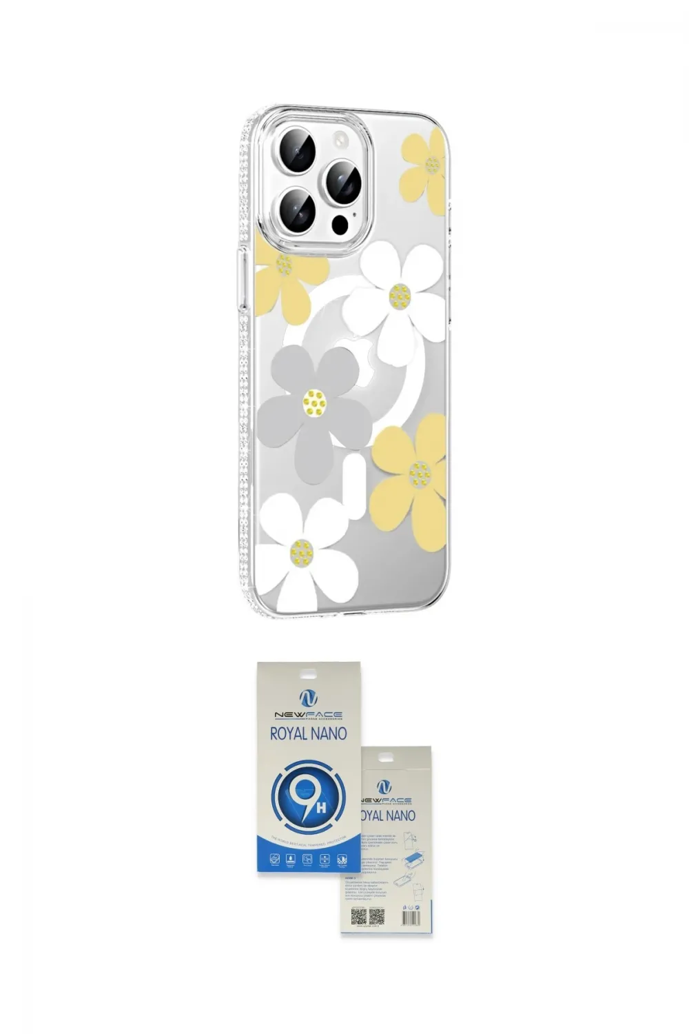 ieg™ iPhone 14 Pro Max Kılıf Yörünge Işık Prime - Şeffaf Royal Nano Ekran Koruyucu