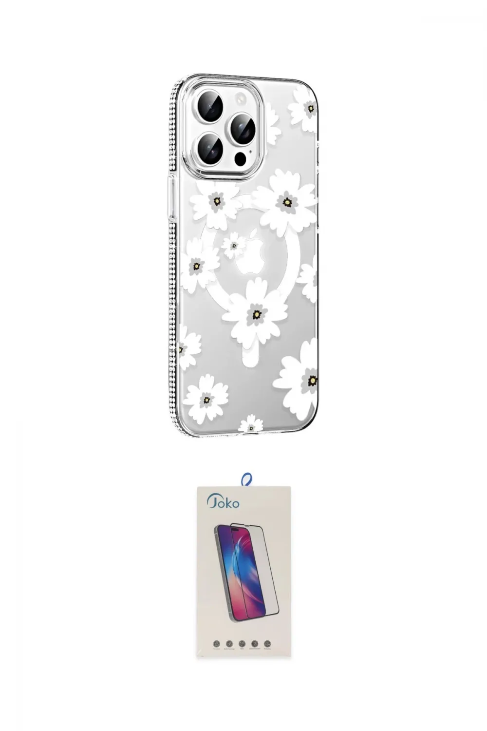 ieg™ iPhone 14 Pro Max Kılıf Yörünge Işık Prime - Siyah Joko 5D Cam