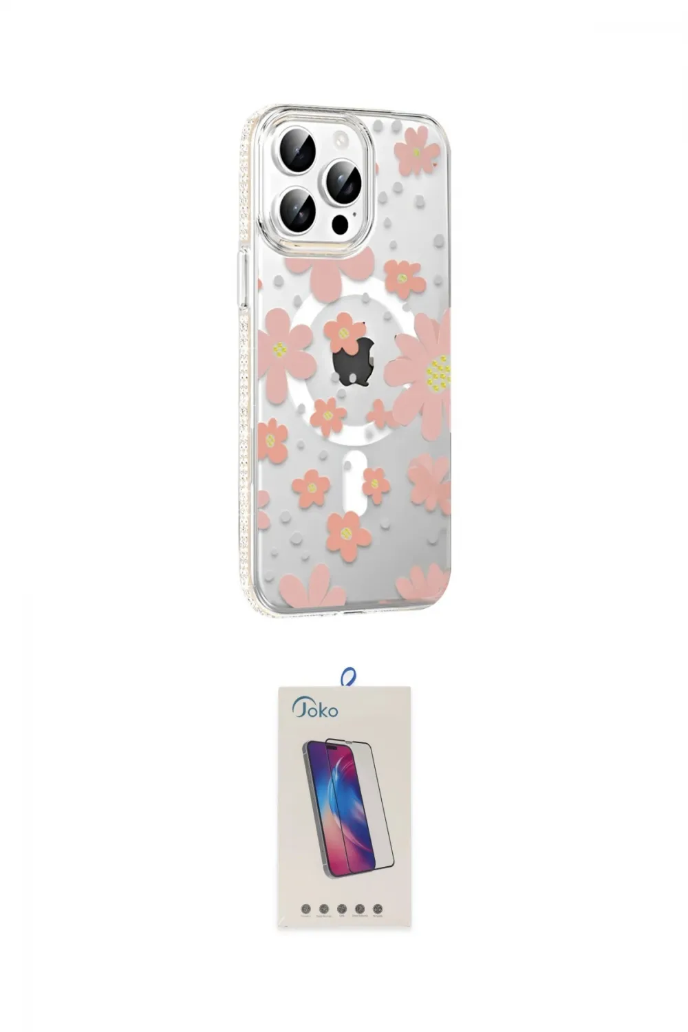 ieg™ iPhone 14 Pro Max Kılıf Yörünge Işık Prime - Siyah Joko 5D Cam