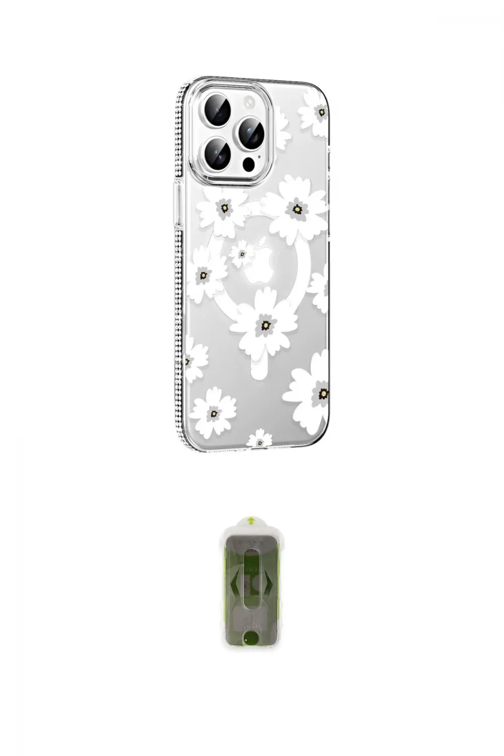 ieg™ iPhone 14 Pro Max Kılıf Yörünge Işık Prime - Siyah Joko Magic 5D Hayalet Cam