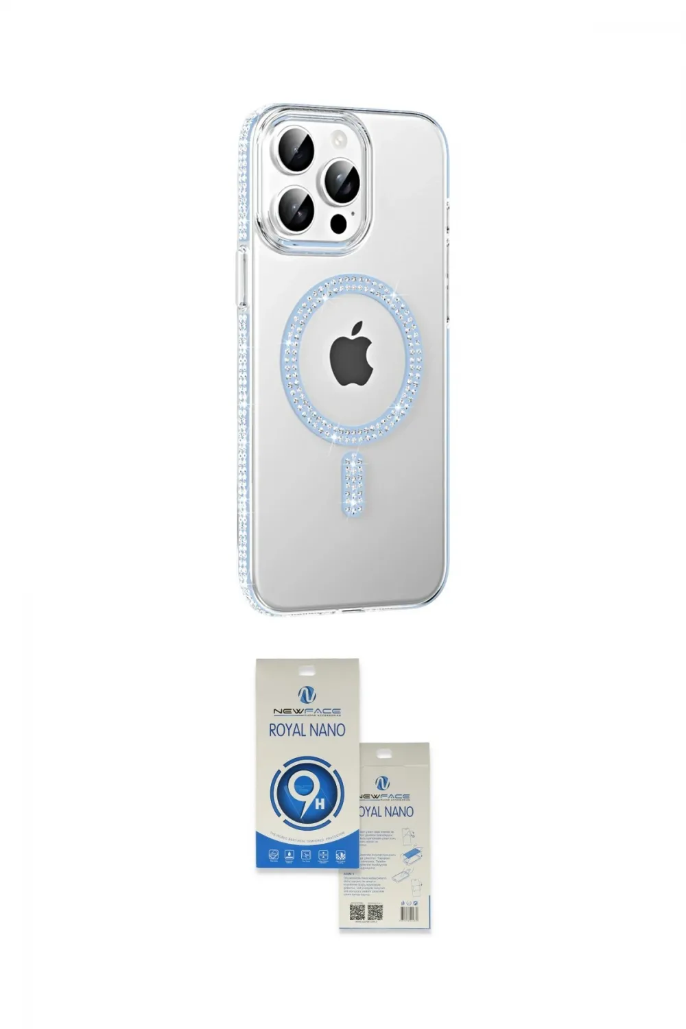 ieg™ iPhone 14 Pro Max Kılıf Yörünge Koleksiyonu - Şeffaf Royal Nano Ekran Koruyucu