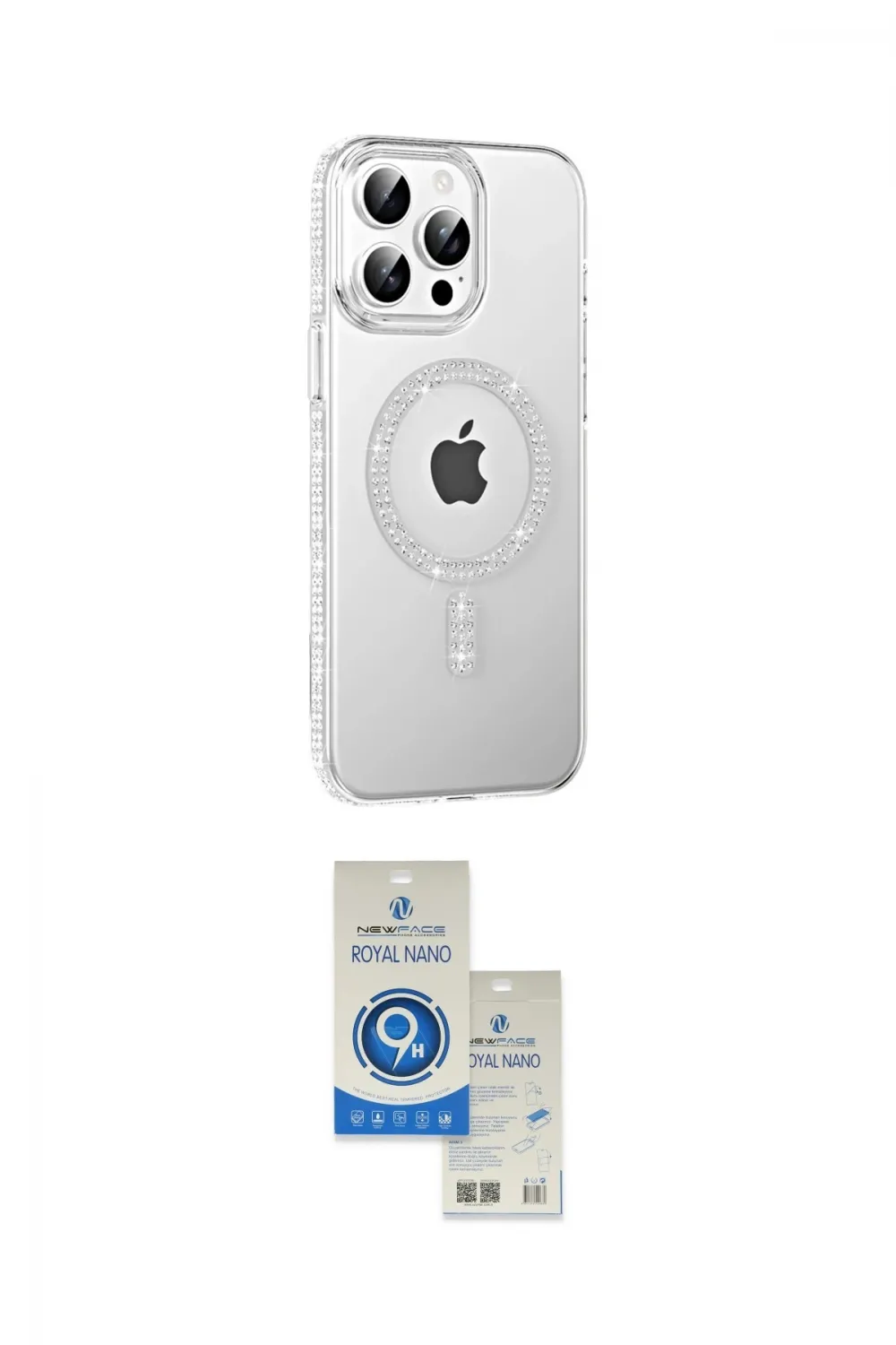ieg™ iPhone 14 Pro Max Kılıf Yörünge Koleksiyonu - Şeffaf Royal Nano Ekran Koruyucu