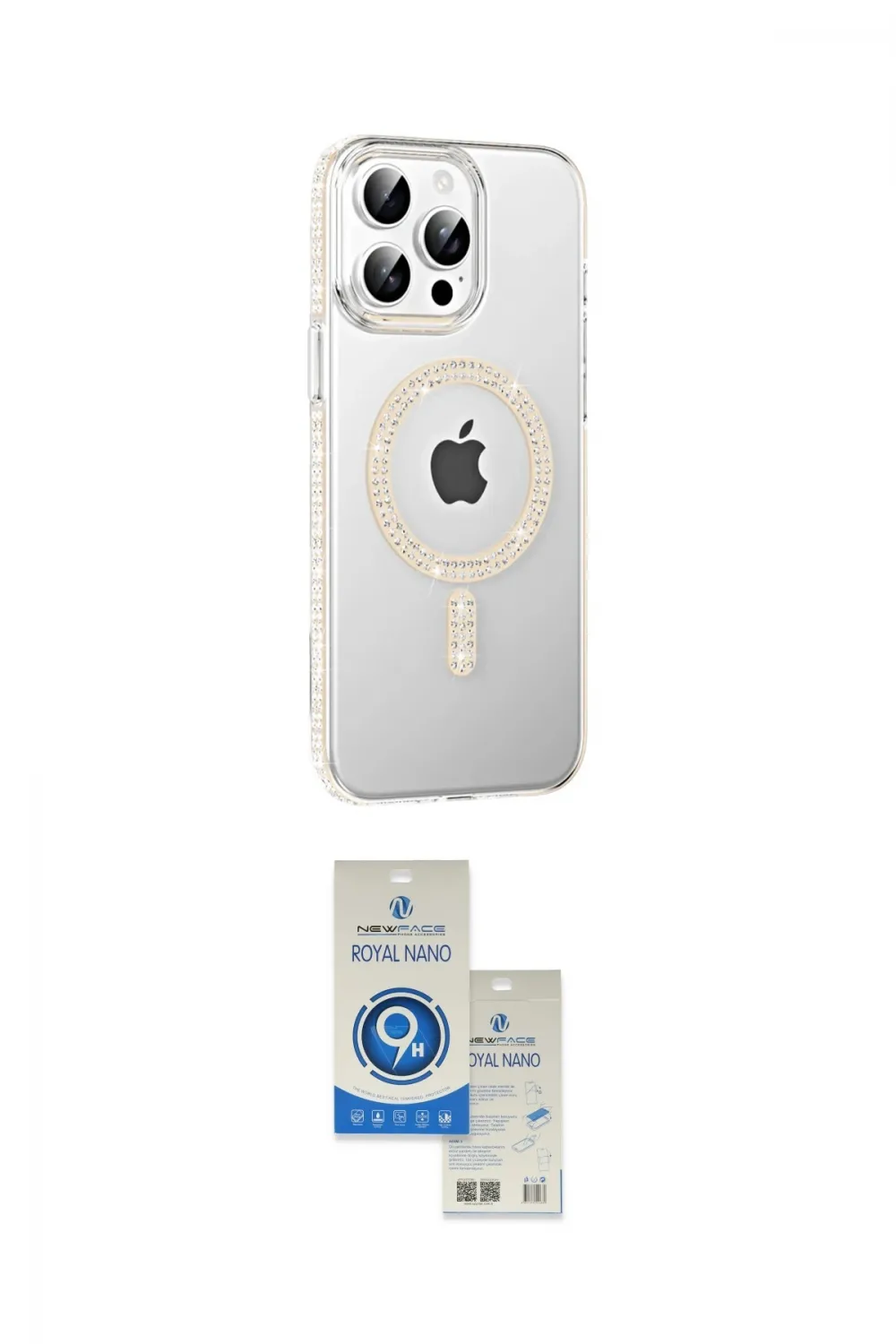 ieg™ iPhone 14 Pro Max Kılıf Yörünge Koleksiyonu - Şeffaf Royal Nano Ekran Koruyucu