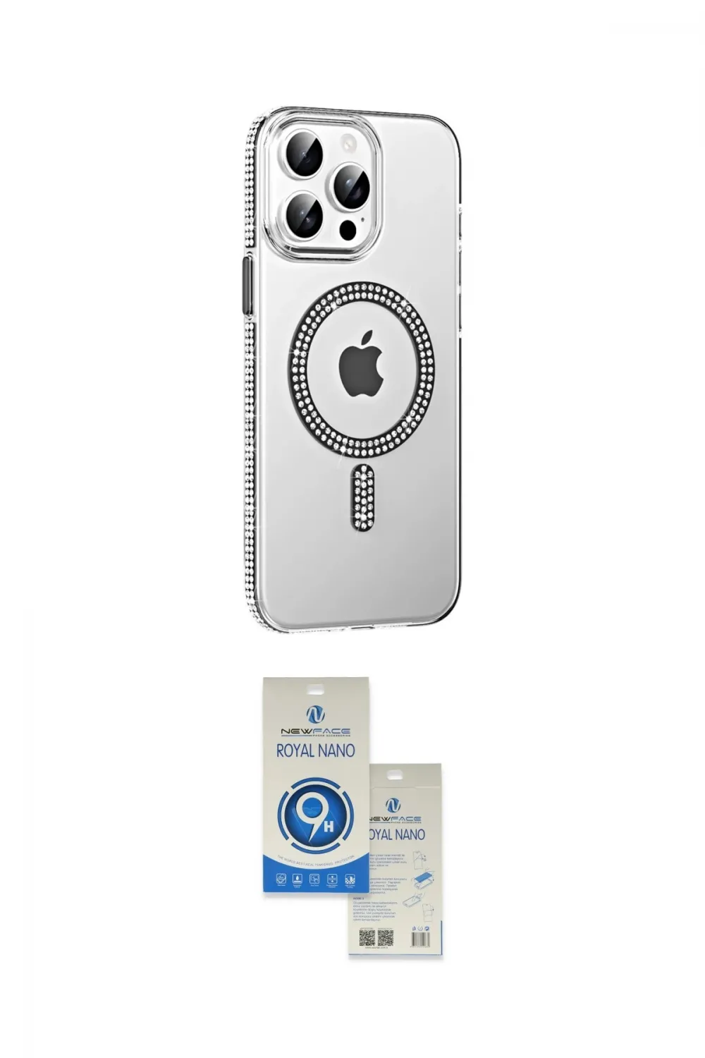 ieg™ iPhone 14 Pro Max Kılıf Yörünge Koleksiyonu - Şeffaf Royal Nano Ekran Koruyucu