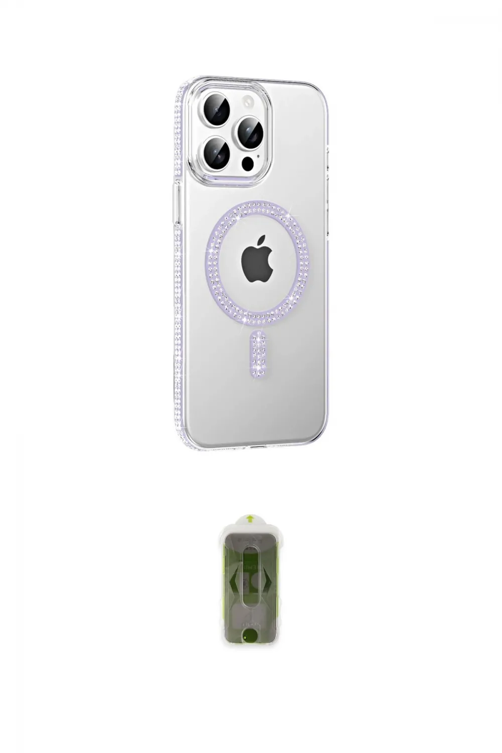ieg™ iPhone 14 Pro Max Kılıf Yörünge Koleksiyonu - Siyah Joko Magic 5D Hayalet Cam