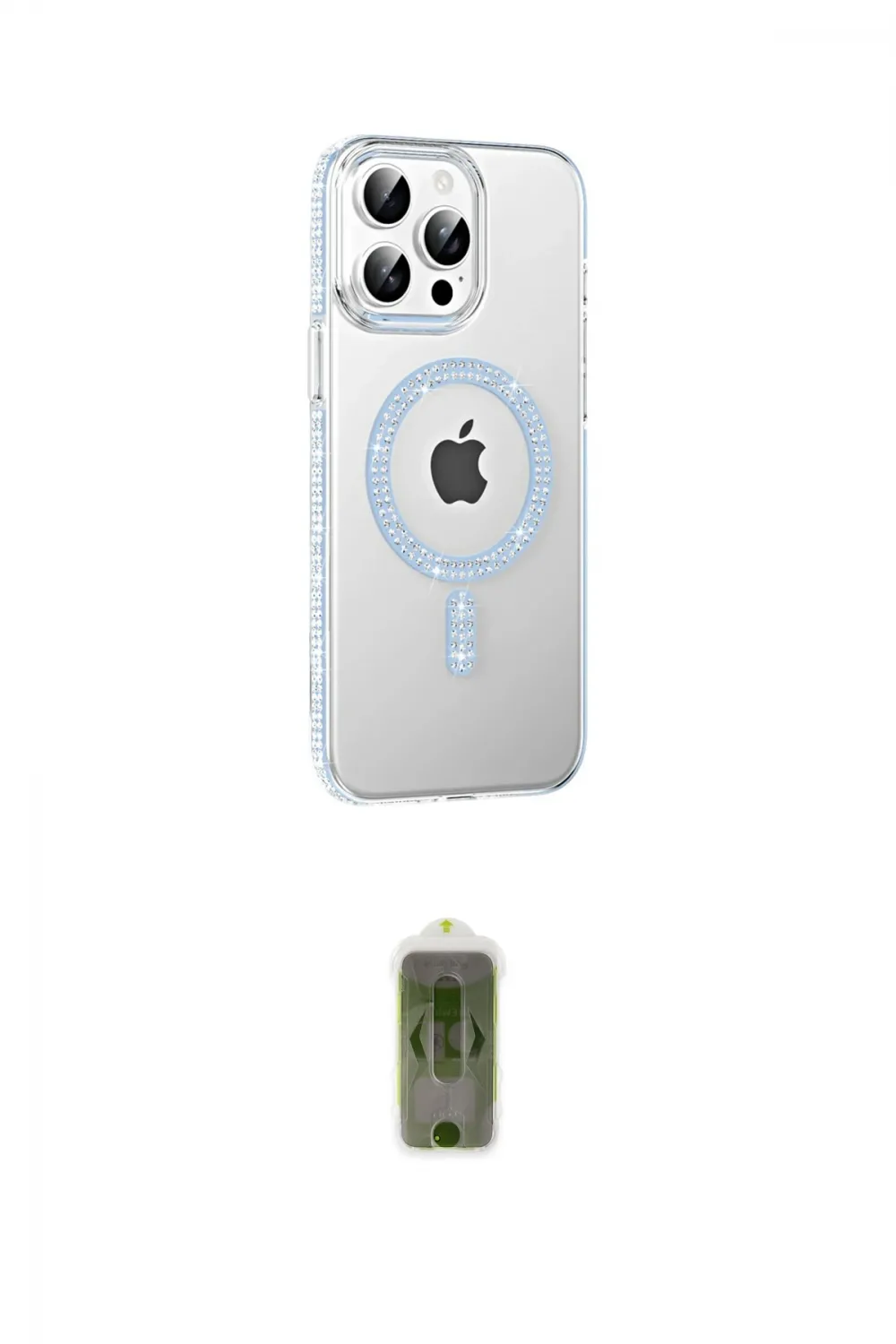 ieg™ iPhone 14 Pro Max Kılıf Yörünge Koleksiyonu - Siyah Joko Magic 5D Hayalet Cam