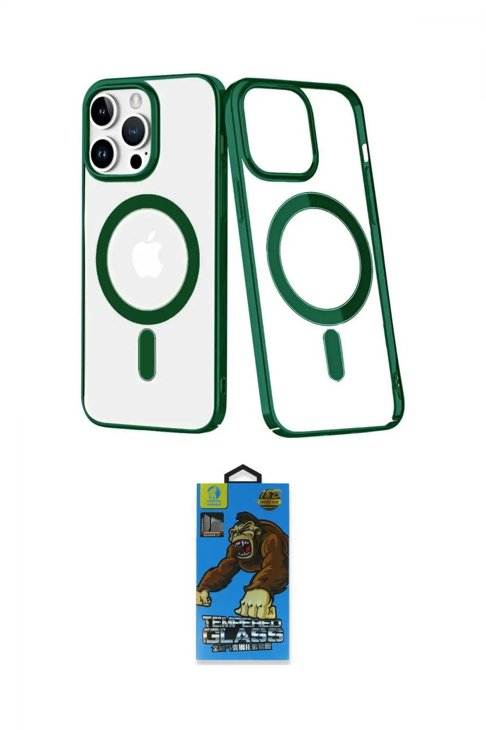 ieg™ iPhone 14 Pro Max Kılıf Yörünge Minimal - Siyah 18D Cam Ekran Koruyucu