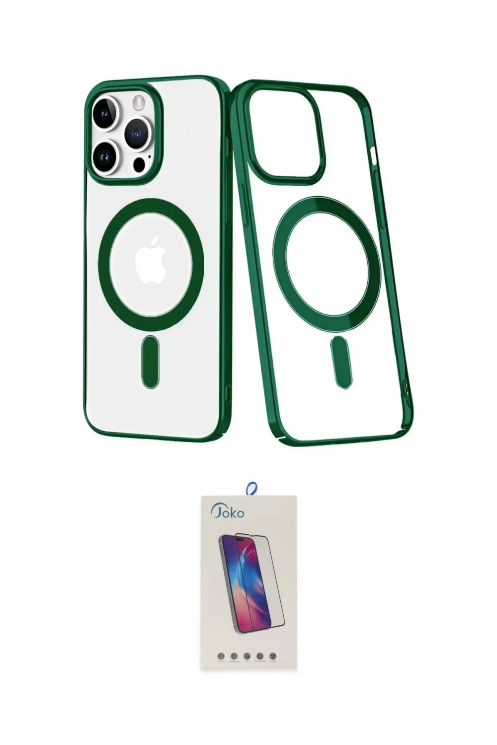 ieg™ iPhone 14 Pro Max Kılıf Yörünge Minimal - Siyah Joko 5D Cam