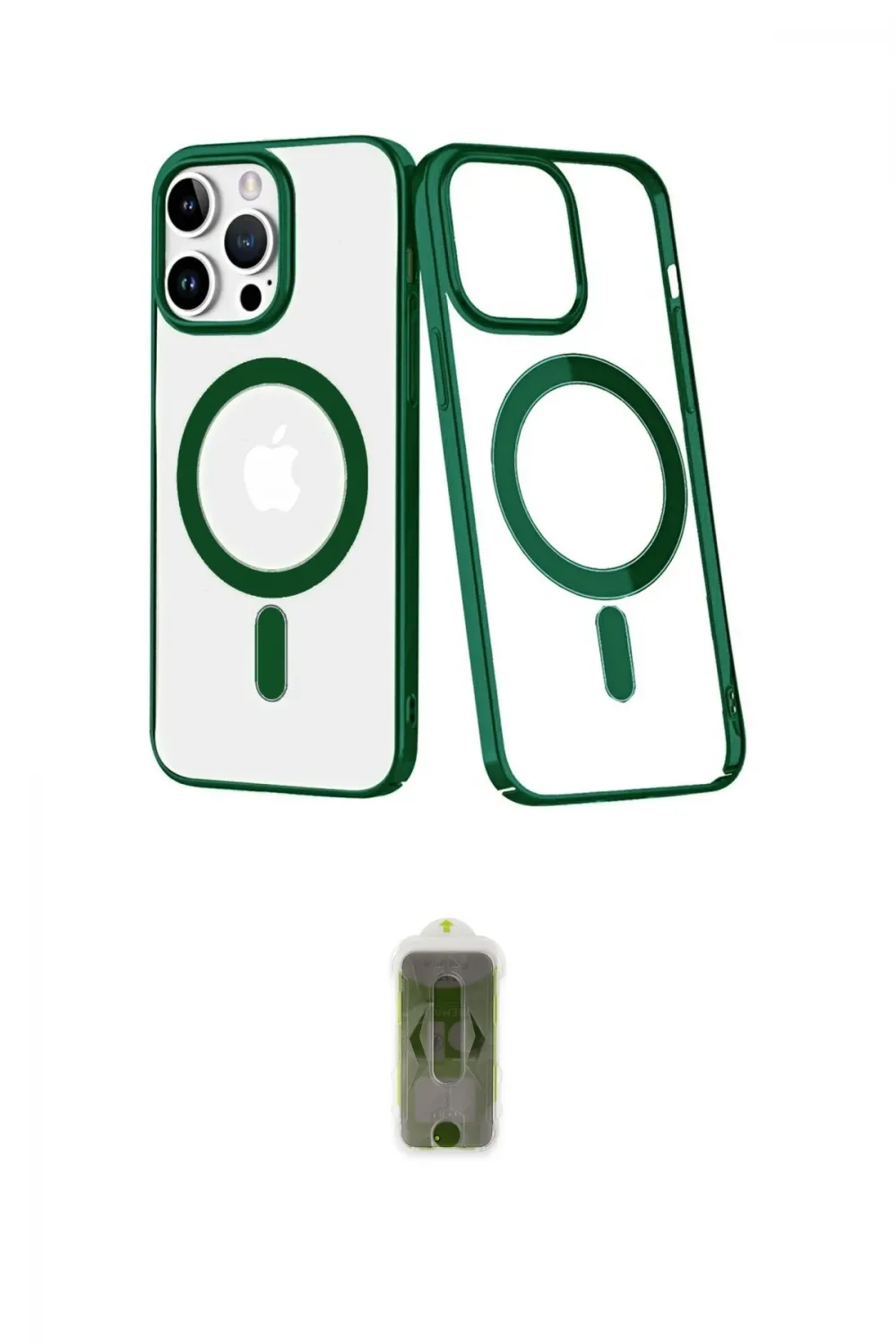 ieg™ iPhone 14 Pro Max Kılıf Yörünge Minimal - Siyah Joko Magic 5D Hayalet Cam