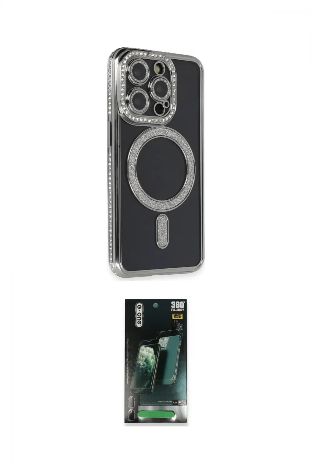 ieg™ iPhone 14 Pro Max Kılıf Zirve Doku Prime - Şeffaf 360 Full Body Arka Koruyucu