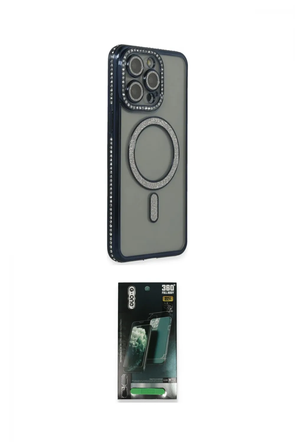 ieg™ iPhone 14 Pro Max Kılıf Zirve Doku Prime - Şeffaf 360 Full Body Arka Koruyucu