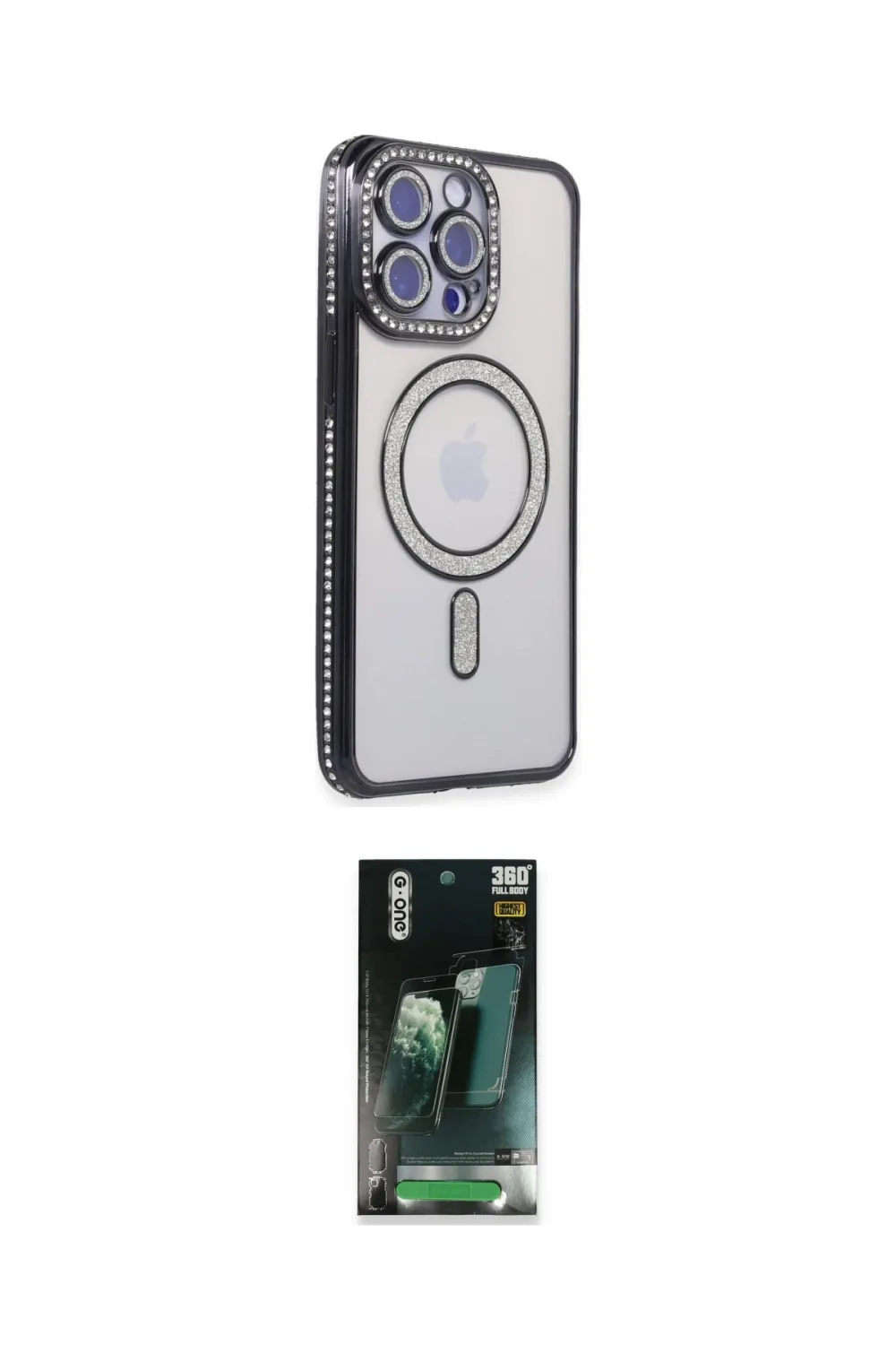 ieg™ iPhone 14 Pro Max Kılıf Zirve Doku Prime - Şeffaf 360 Full Body Arka Koruyucu