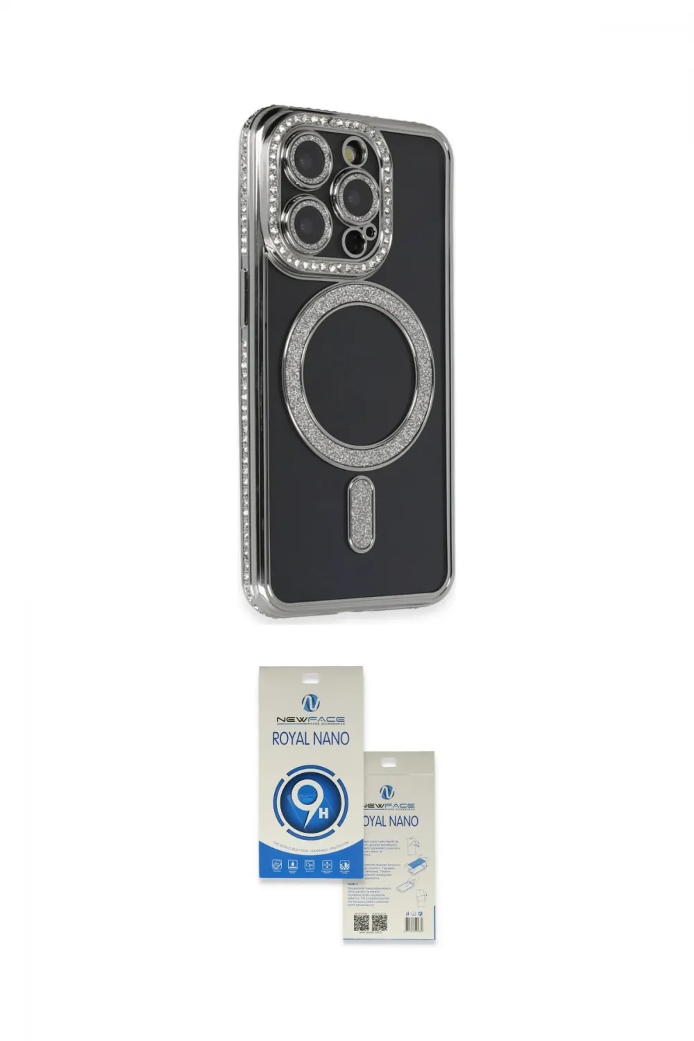 ieg™ iPhone 14 Pro Max Kılıf Zirve Doku Prime - Şeffaf Royal Nano Ekran Koruyucu