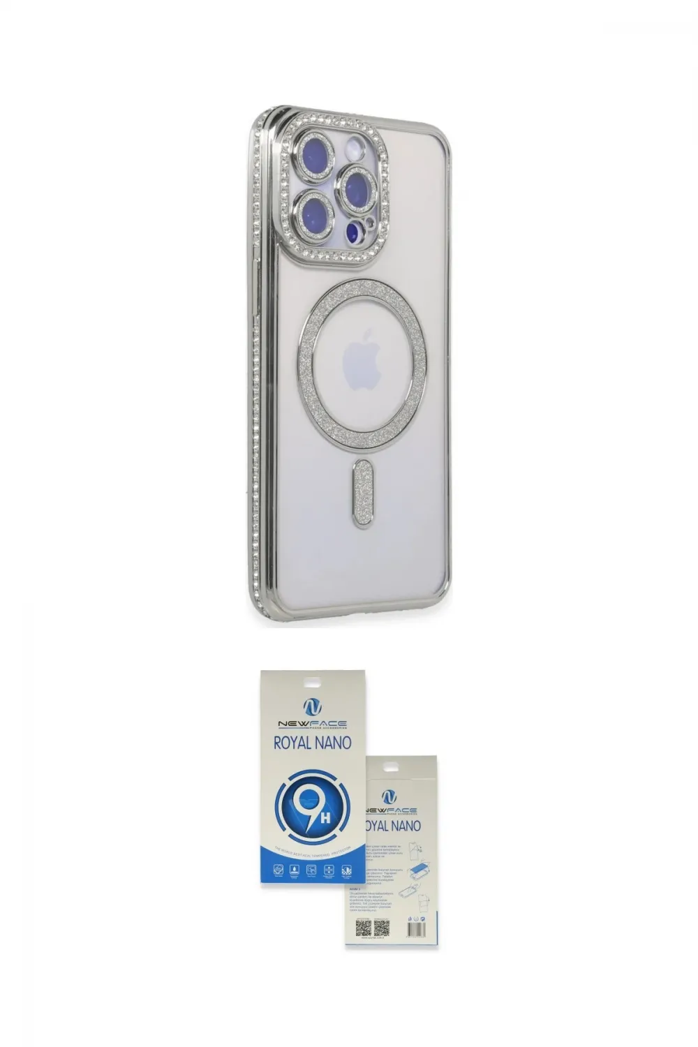 ieg™ iPhone 14 Pro Max Kılıf Zirve Doku Prime - Şeffaf Royal Nano Ekran Koruyucu