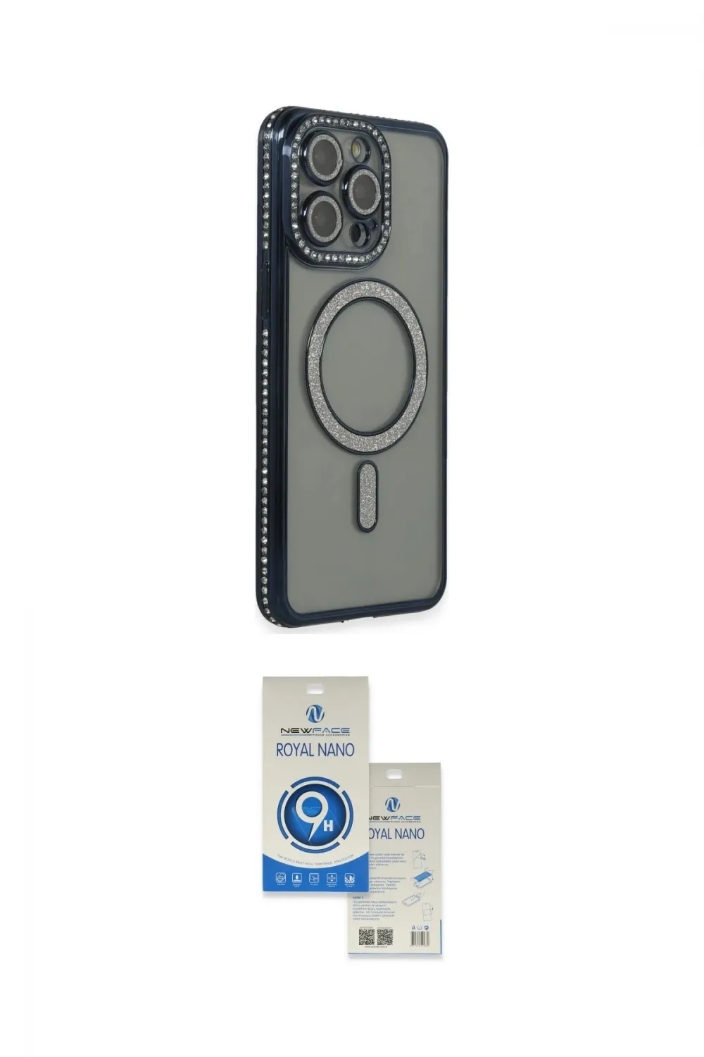 ieg™ iPhone 14 Pro Max Kılıf Zirve Doku Prime - Şeffaf Royal Nano Ekran Koruyucu