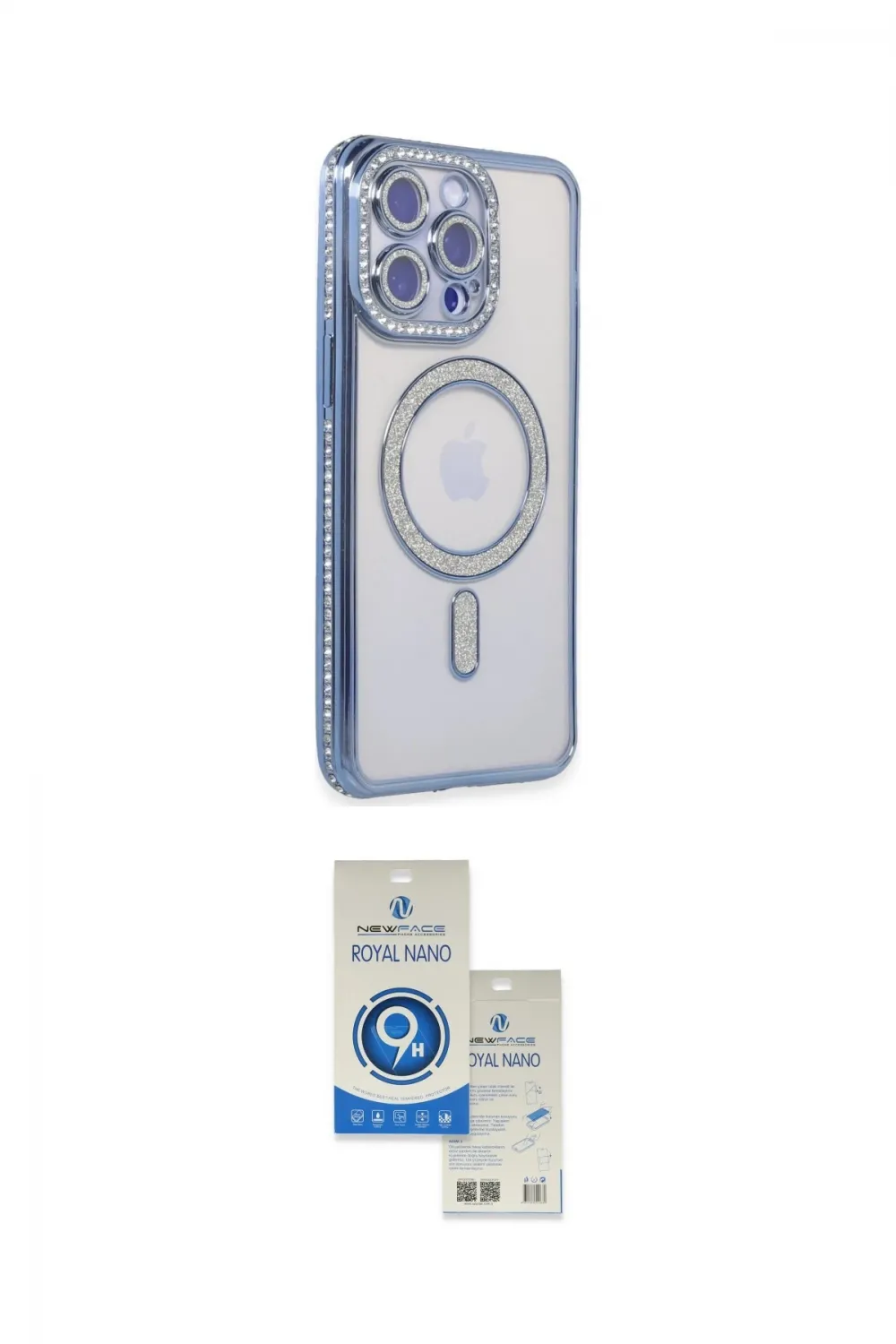 ieg™ iPhone 14 Pro Max Kılıf Zirve Doku Prime - Şeffaf Royal Nano Ekran Koruyucu