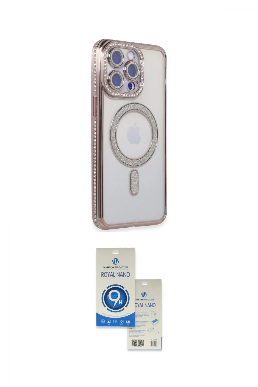 ieg™ iPhone 14 Pro Max Kılıf Zirve Doku Prime - Şeffaf Royal Nano Ekran Koruyucu