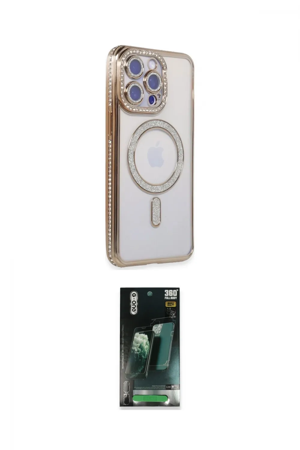 ieg™ iPhone 14 Pro Max Kılıf Zirve Doku Prime - Siyah 360 Mat Full Body Arka Koruyucu