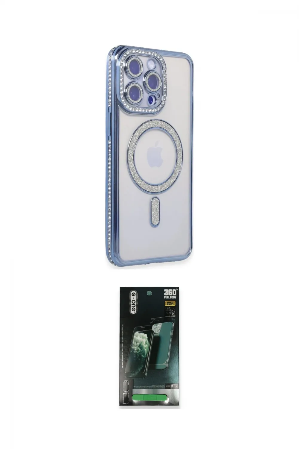 ieg™ iPhone 14 Pro Max Kılıf Zirve Doku Prime - Siyah 360 Mat Full Body Arka Koruyucu