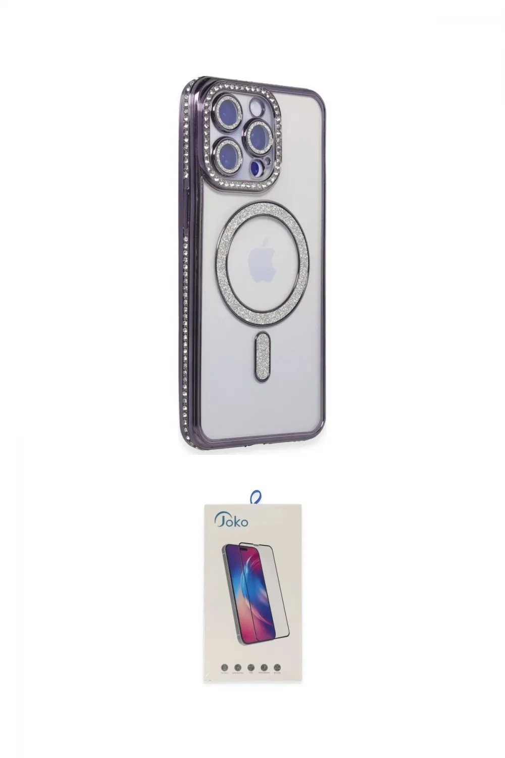 ieg™ iPhone 14 Pro Max Kılıf Zirve Doku Prime - Siyah Joko 5D Cam