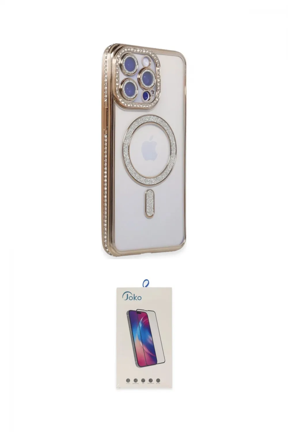 ieg™ iPhone 14 Pro Max Kılıf Zirve Doku Prime - Siyah Joko 5D Cam