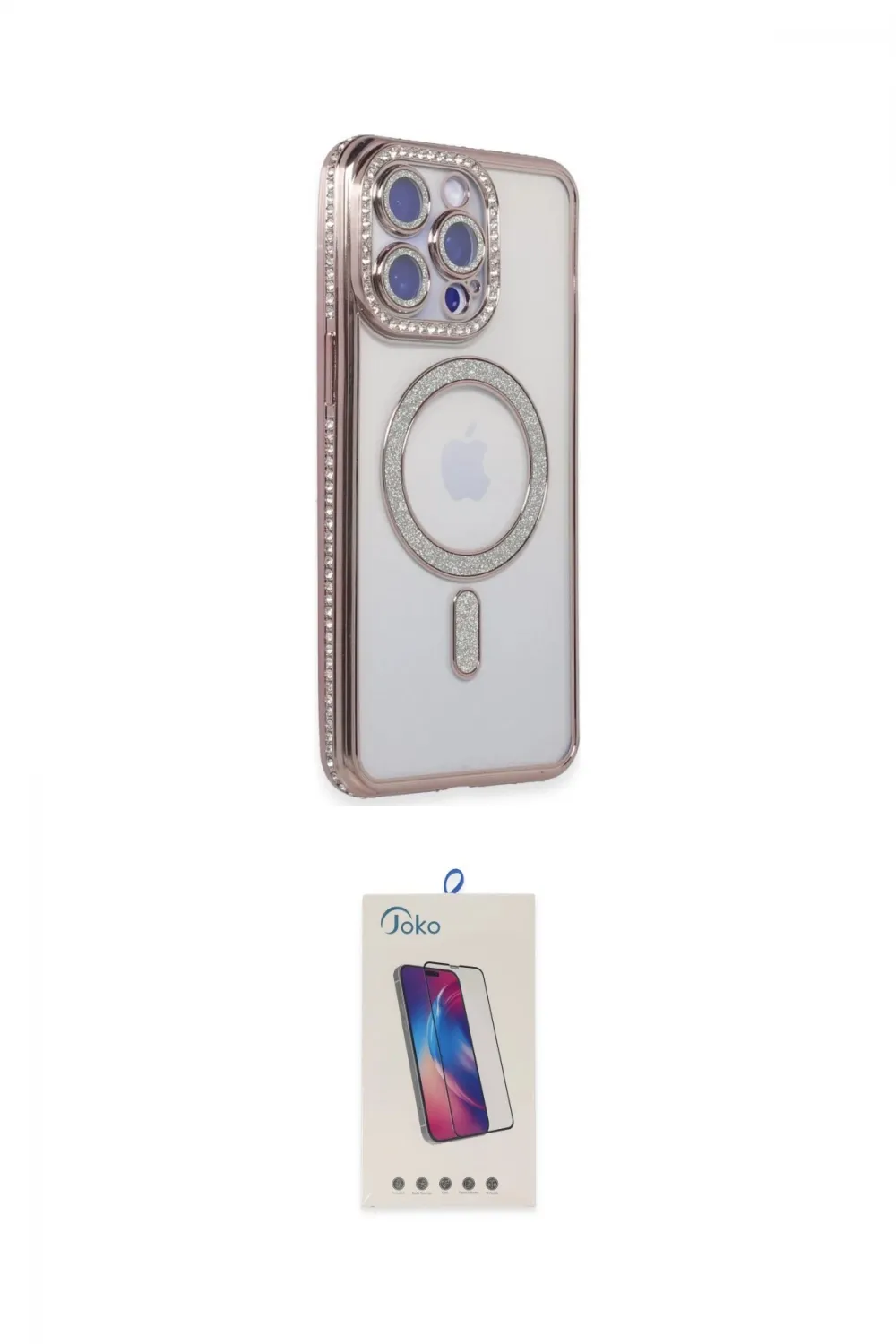 ieg™ iPhone 14 Pro Max Kılıf Zirve Doku Prime - Siyah Joko 5D Cam