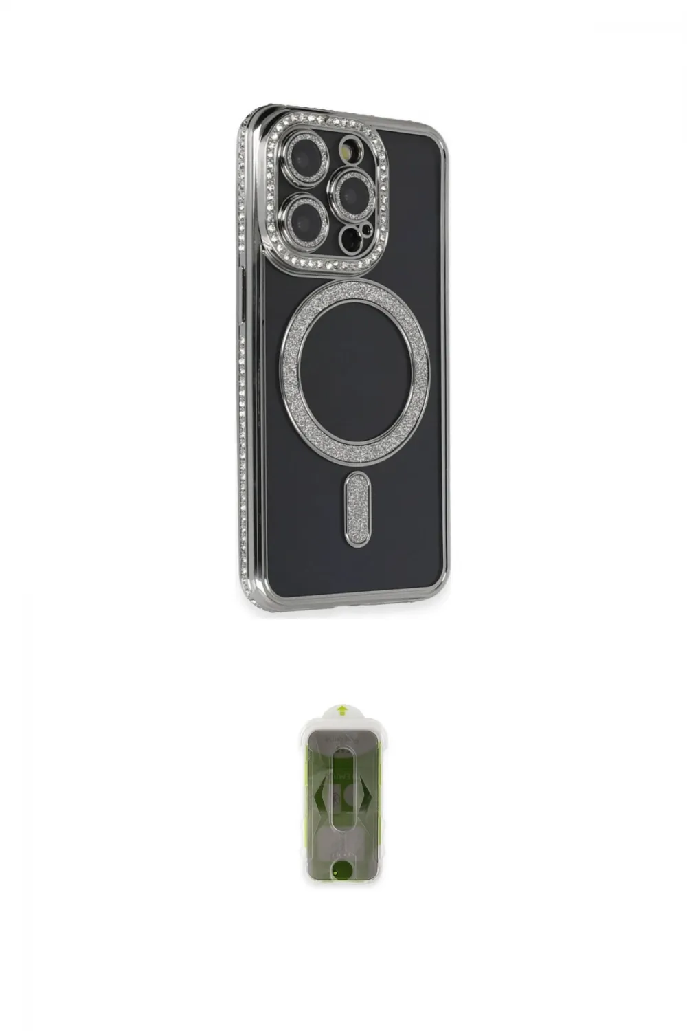 ieg™ iPhone 14 Pro Max Kılıf Zirve Doku Prime - Siyah Joko Magic 5D Hayalet Cam