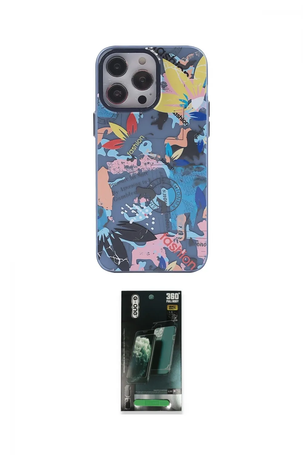 ieg™ iPhone 14 Pro Max Kılıf Zirve Form Özel Seri - Şeffaf 360 Full Body Arka Koruyucu