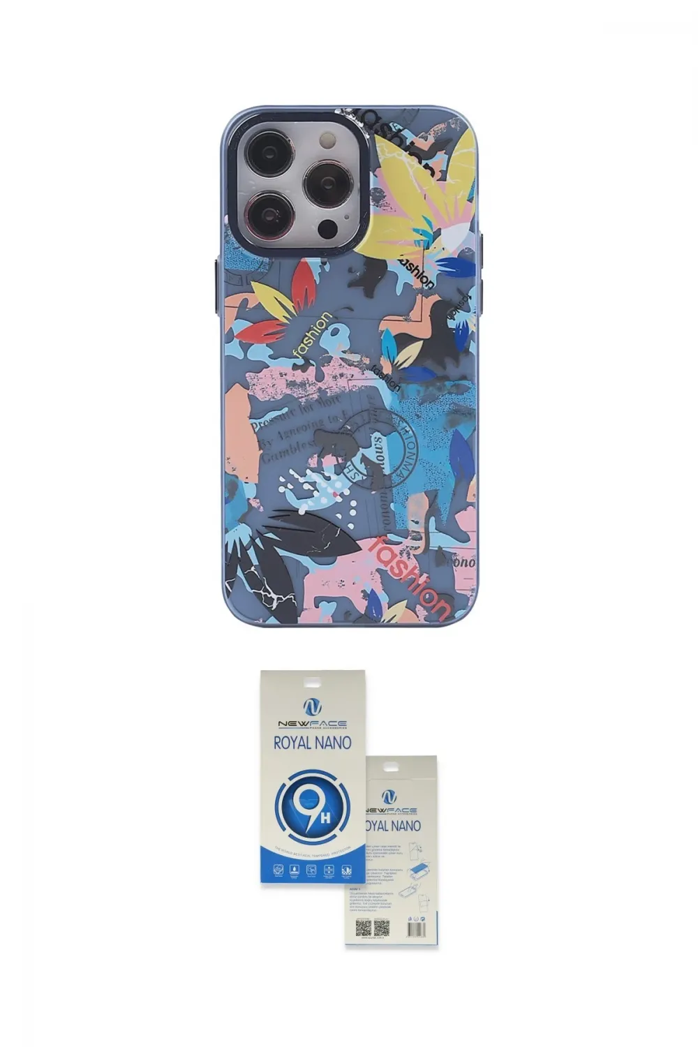 ieg™ iPhone 14 Pro Max Kılıf Zirve Form Özel Seri - Şeffaf Royal Nano Ekran Koruyucu