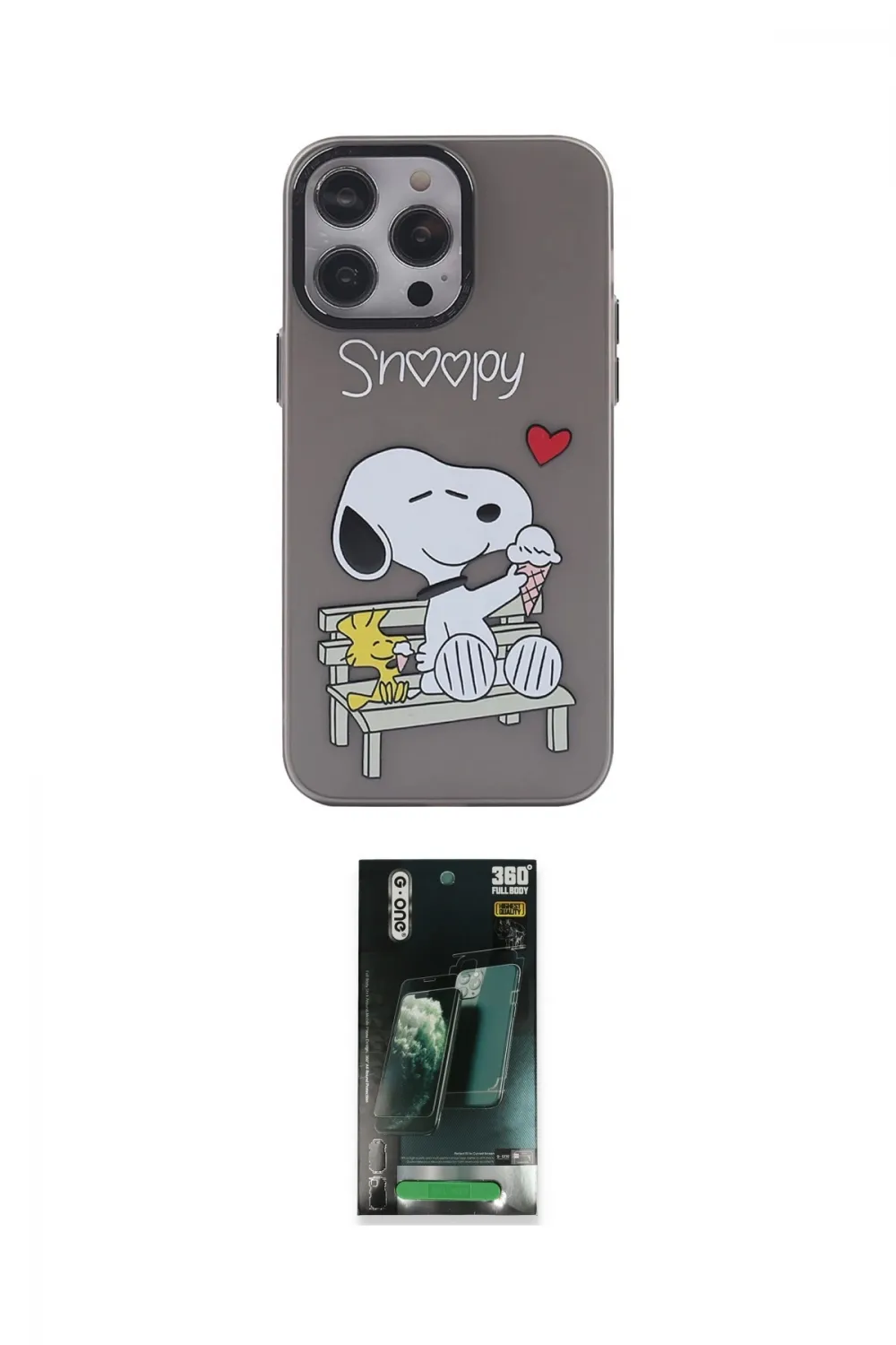ieg™ iPhone 14 Pro Max Kılıf Zirve Form Özel Seri - Siyah 360 Mat Full Body Arka Koruyucu
