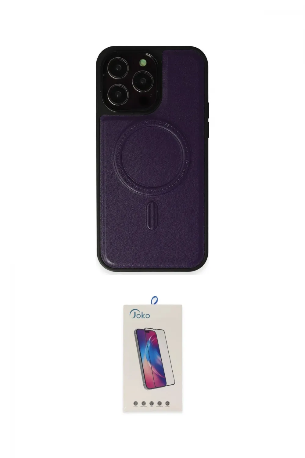 ieg™ iPhone 14 Pro Max Kılıf Zirve Işık Serisi - Siyah Joko 5D Cam