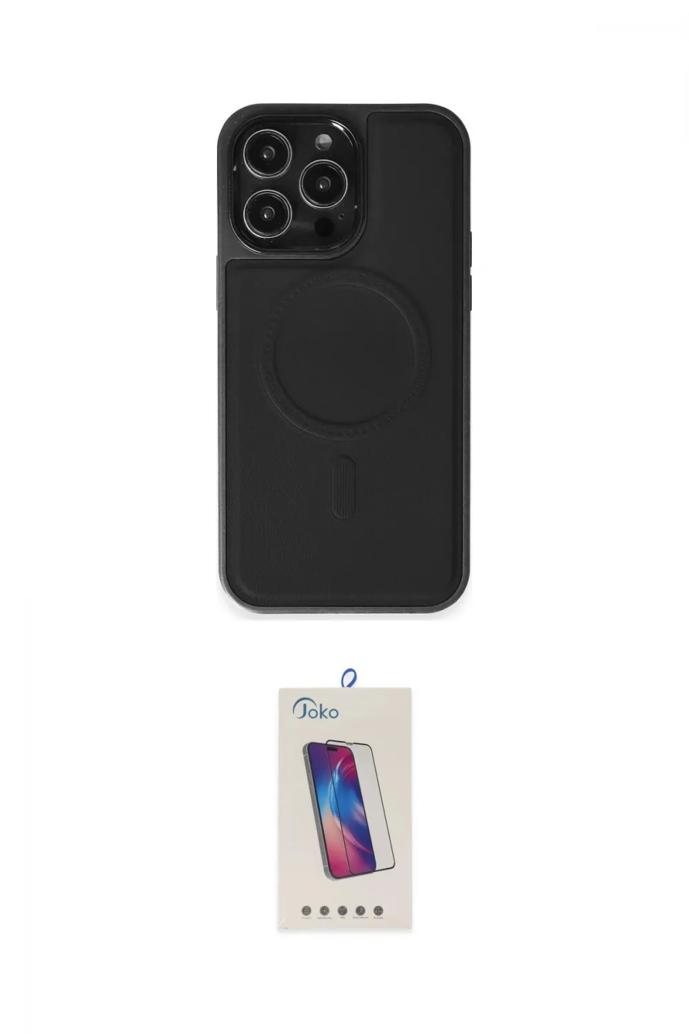 ieg™ iPhone 14 Pro Max Kılıf Zirve Işık Serisi - Siyah Joko 5D Cam