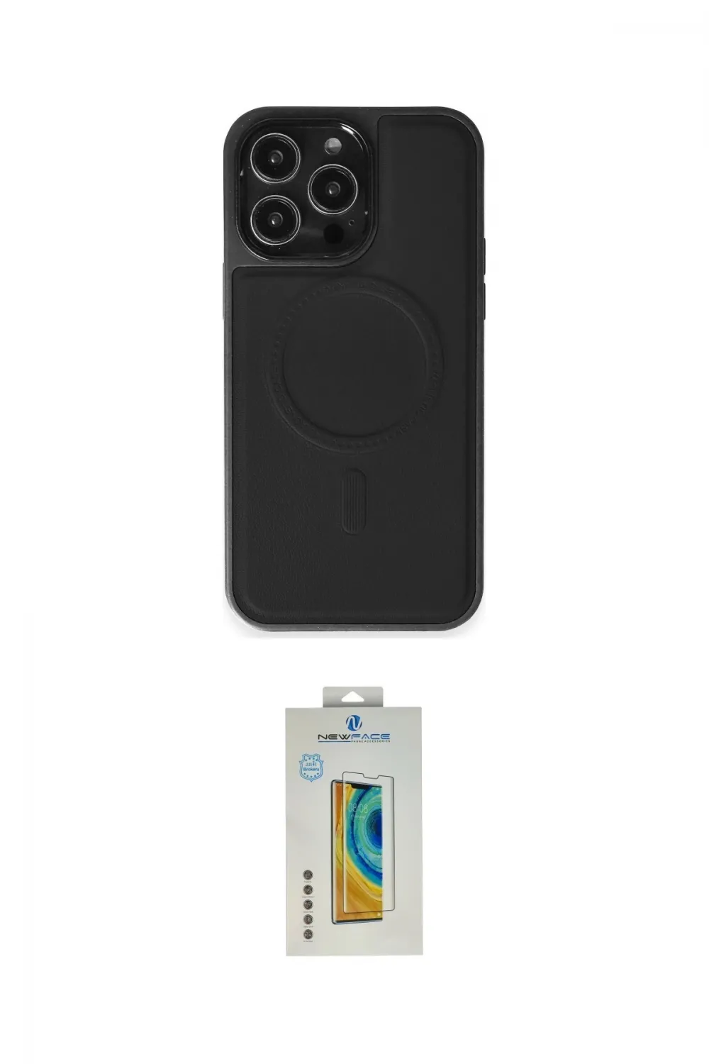 ieg™ iPhone 14 Pro Max Kılıf Zirve Işık Serisi - Siyah Polymer Nano Ekran Koruyucu
