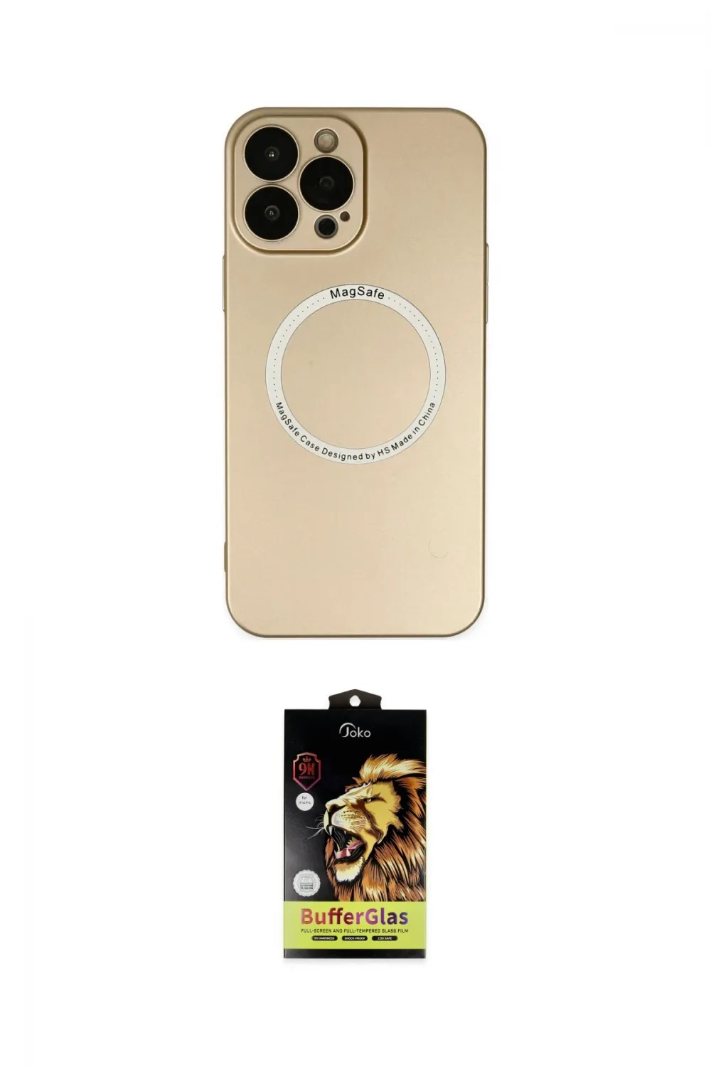 ieg™ iPhone 14 Pro Max Kılıf Zirve Klasik Prime - Siyah Buffer Cam Ekran Koruyucu