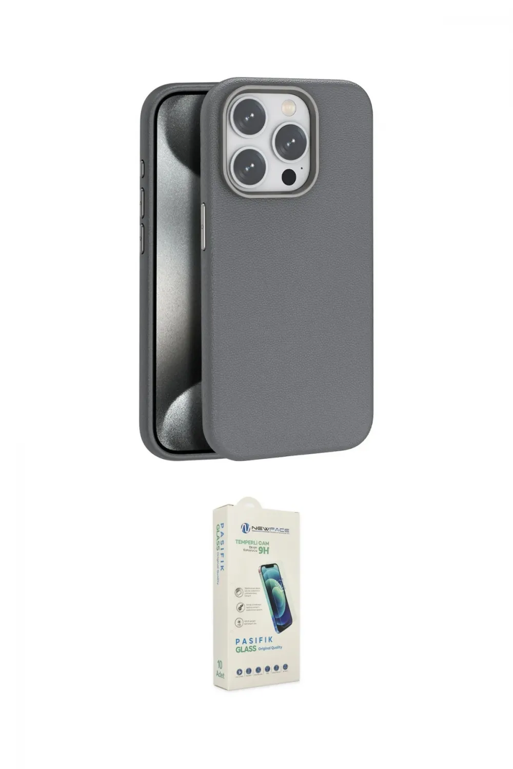 ieg™ iPhone 14 Pro Max Kılıf Zirve Modern Prime - Şeffaf Pasifik Cam Ekran Koruyucu