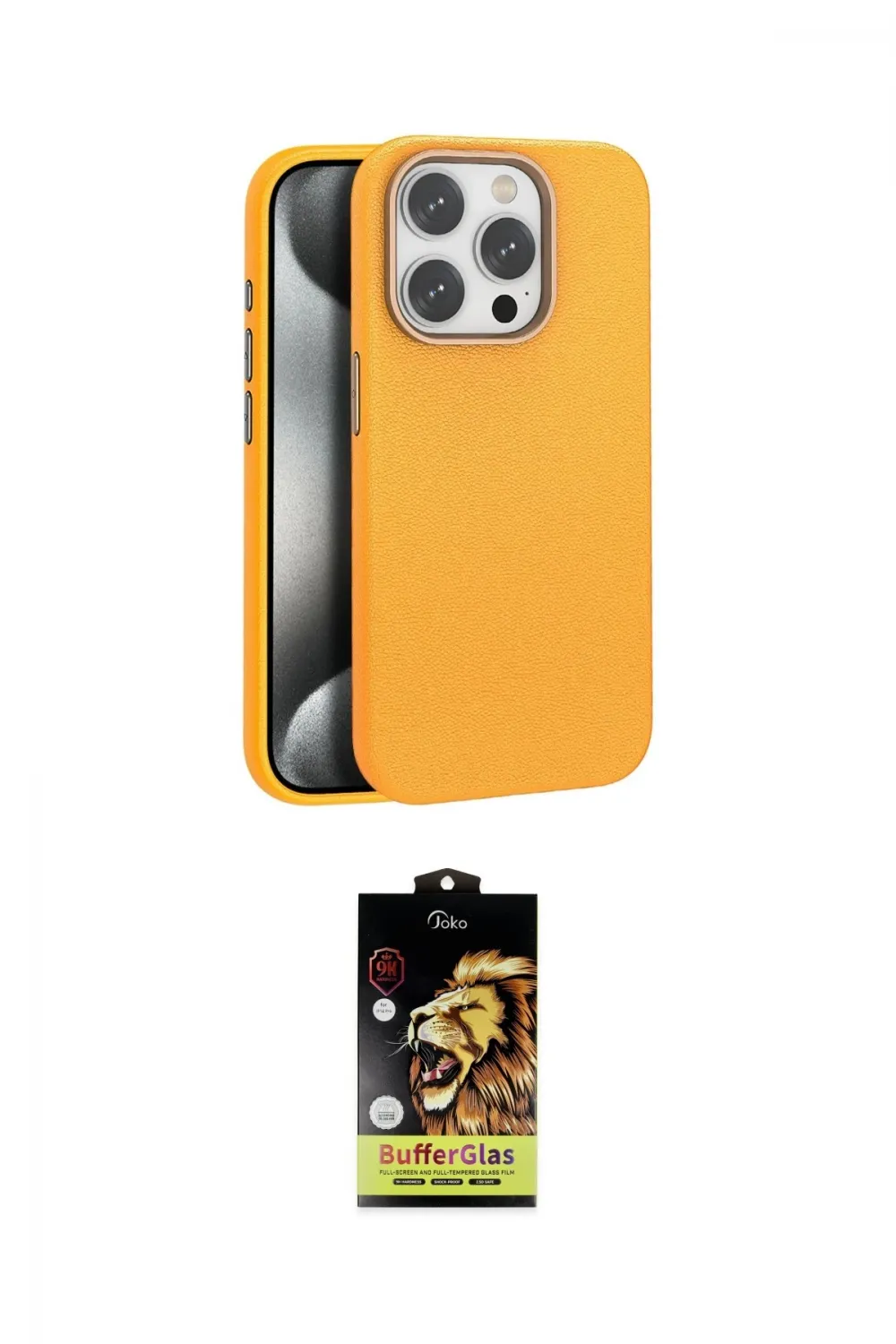ieg™ iPhone 14 Pro Max Kılıf Zirve Modern Prime - Siyah Buffer Cam Ekran Koruyucu