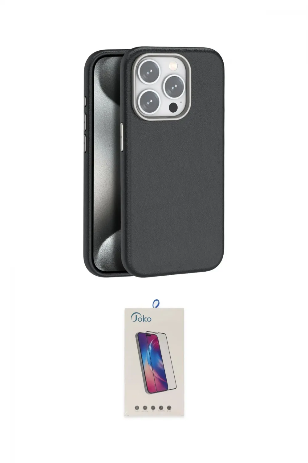 ieg™ iPhone 14 Pro Max Kılıf Zirve Modern Prime - Siyah Joko 5D Cam