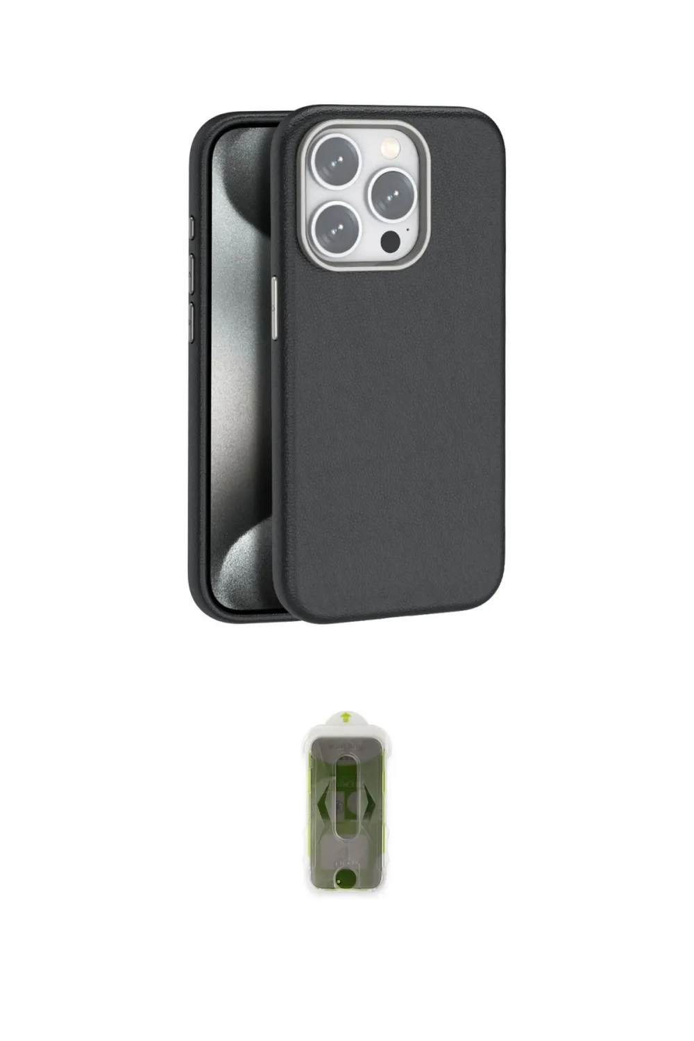 ieg™ iPhone 14 Pro Max Kılıf Zirve Modern Prime - Siyah Joko Magic 5D Hayalet Cam
