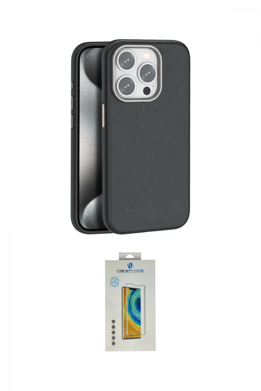 ieg™ iPhone 14 Pro Max Kılıf Zirve Modern Prime - Siyah Polymer Nano Ekran Koruyucu