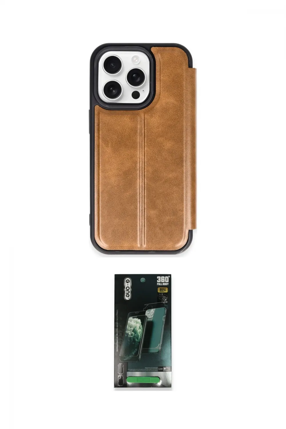 ieg™ iPhone 14 Pro Max Kılıf Zirve Yansıma Serisi - Şeffaf 360 Full Body Arka Koruyucu