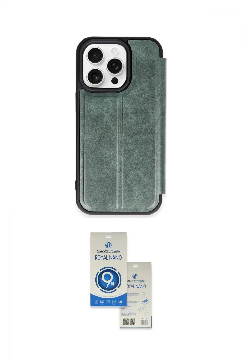 ieg™ iPhone 14 Pro Max Kılıf Zirve Yansıma Serisi - Şeffaf Royal Nano Ekran Koruyucu