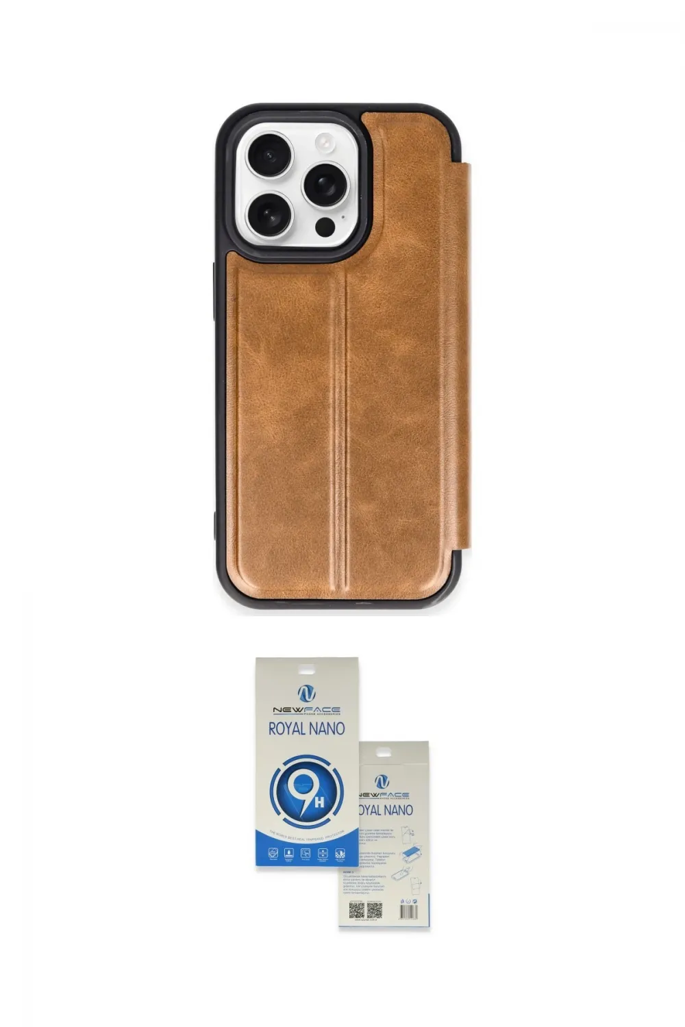 ieg™ iPhone 14 Pro Max Kılıf Zirve Yansıma Serisi - Şeffaf Royal Nano Ekran Koruyucu